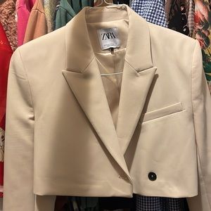 Zara cropped blazer